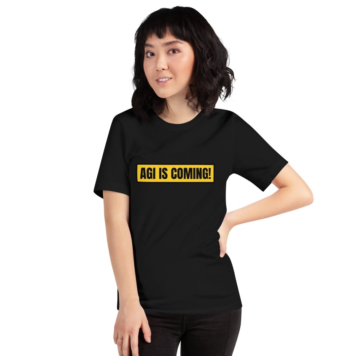 AGI IS COMING! T-Shirt (unisex) - Black - AI Store