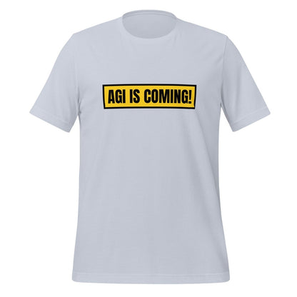 AGI IS COMING! T-Shirt (unisex) - Light Blue - AI Store