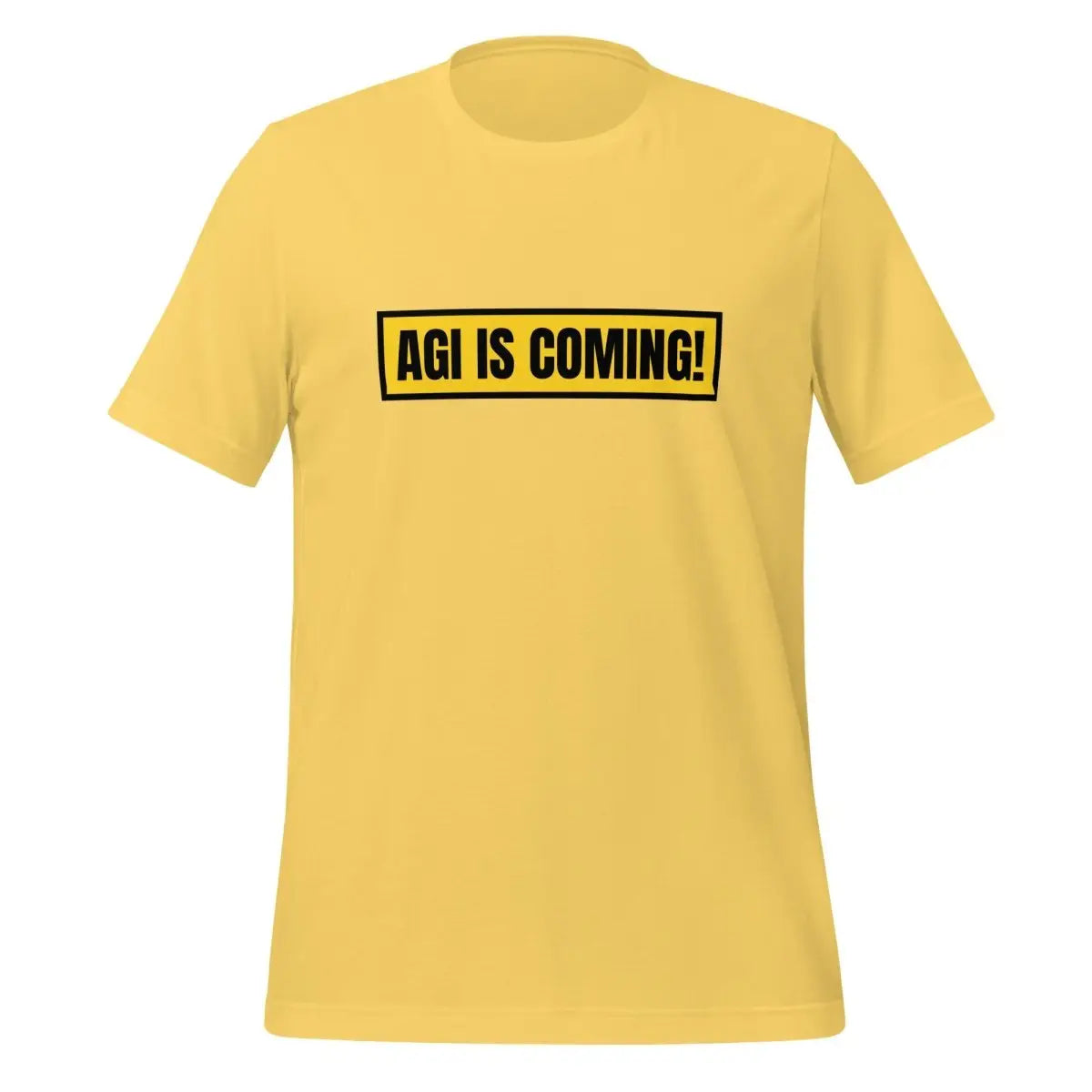 AGI IS COMING! T-Shirt (unisex) - Yellow / M