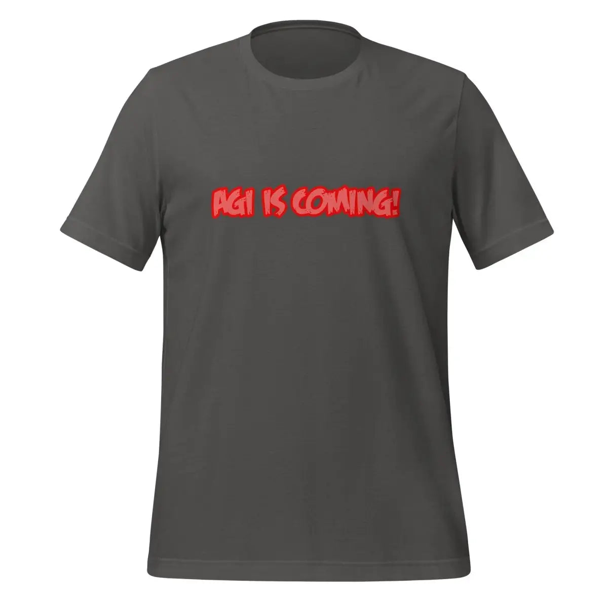 AGI IS COMMING! Horror T-Shirt (unisex) - Asphalt / M