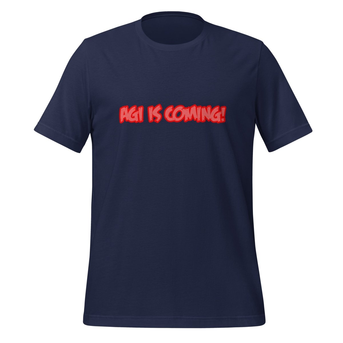 AGI IS COMMING! Horror T-Shirt (unisex) - Navy - AI Store