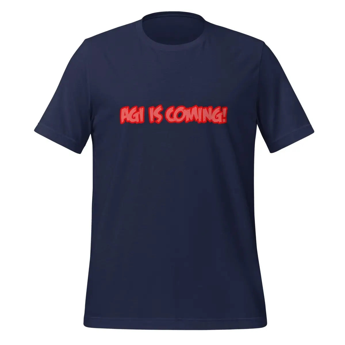 AGI IS COMMING! Horror T-Shirt (unisex) - Navy / M