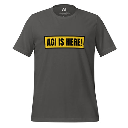 AGI IS HERE! T-Shirt (unisex) - Asphalt / M