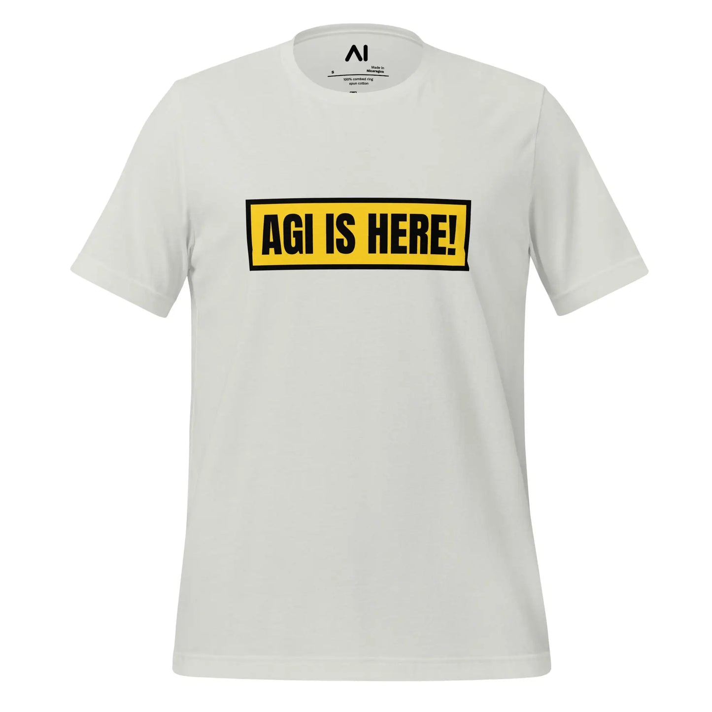 AGI IS HERE! T-Shirt (unisex) - Silver / M