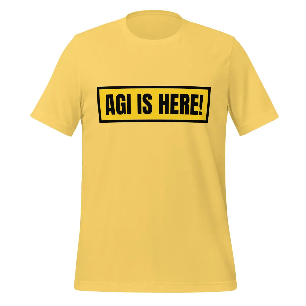 AGI IS HERE! T-Shirt (unisex) - Yellow / M