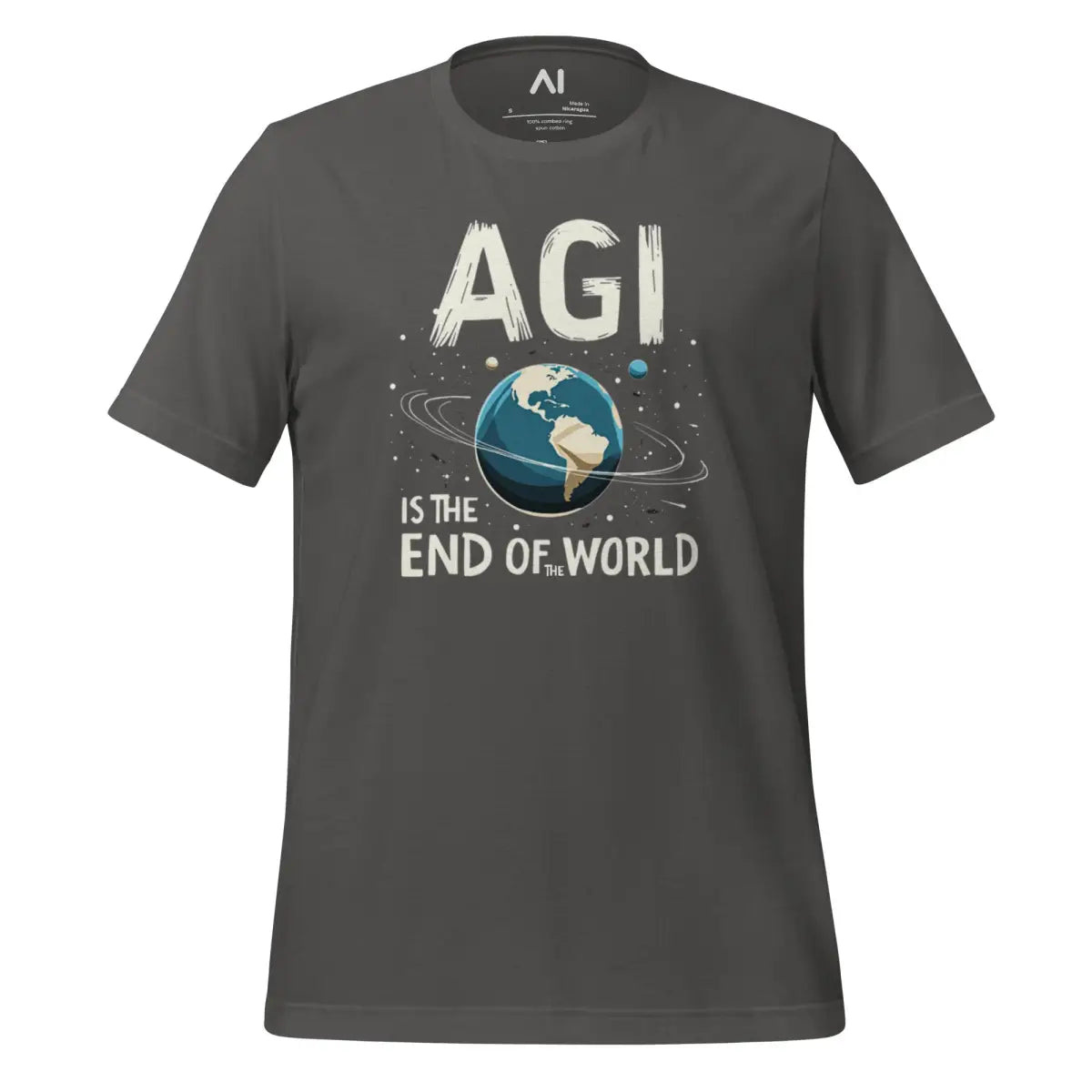 AGI is the End of the World T-Shirt (unisex) - Asphalt / M