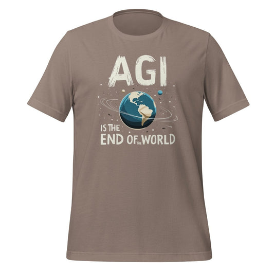 AGI End World T-Shirt (unisex) - Pebble / M