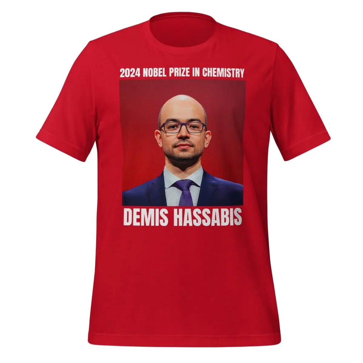 2024 Nobel Prize in Chemistry Demis Hassabis T-Shirt (unisex) - Red / M