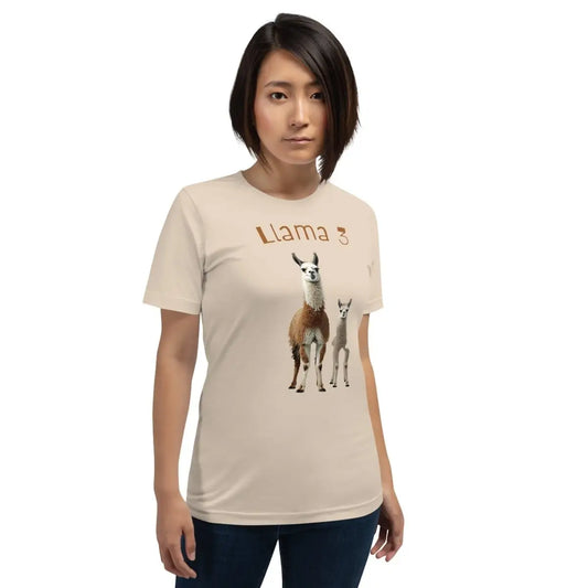 3 Llamas by Llama 3 T-Shirt (unisex)