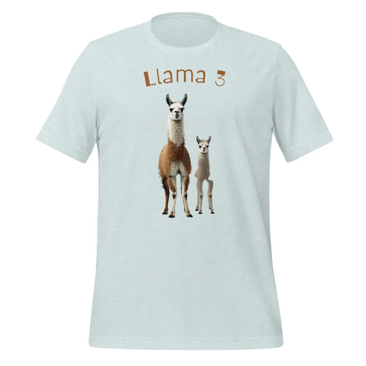 3 Llamas by Llama 3 T-Shirt (unisex) - Heather Prism Ice Blue / M