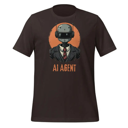 The Ai Agent T-shirt (unisex) Brown / m.