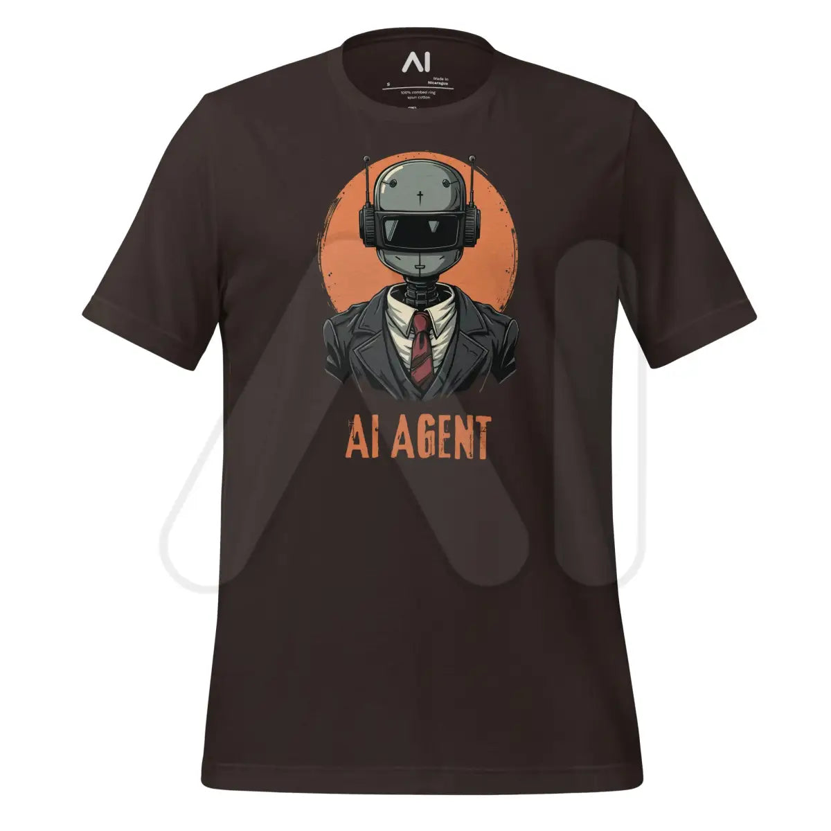 AI AGENT T-Shirt (unisex) - Brown / M