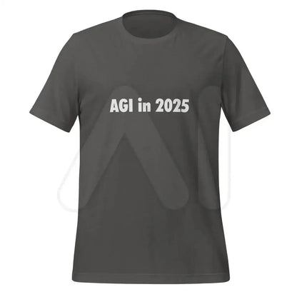 AGI in 2025 T-Shirt (unisex) - Asphalt / M