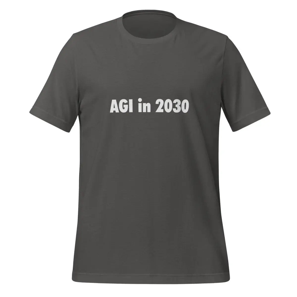 AGI in 2030 T-Shirt (unisex) - Asphalt / M