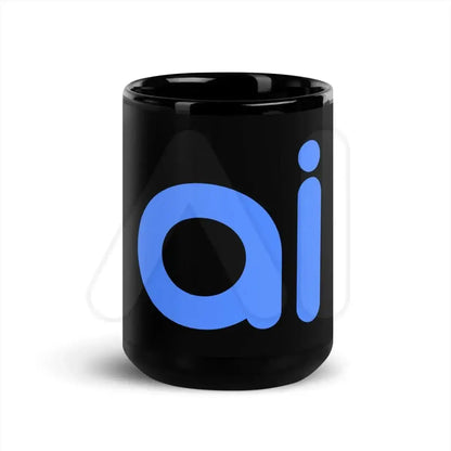 ai Black Glossy Mug - 15 oz