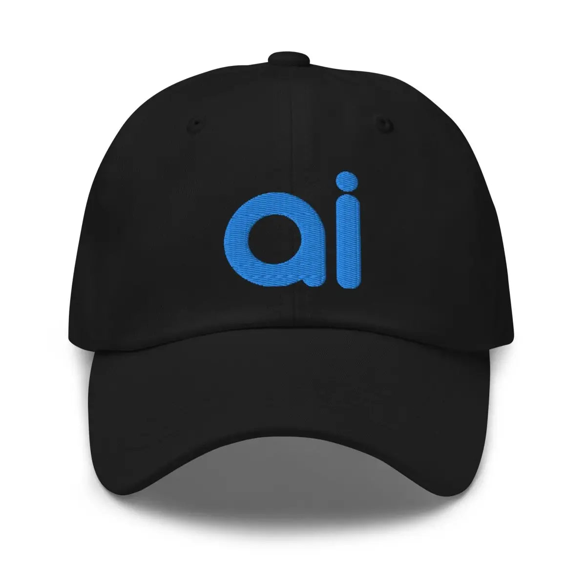 ai Embroidered Cap - Black