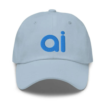 ai Embroidered Cap - Light Blue