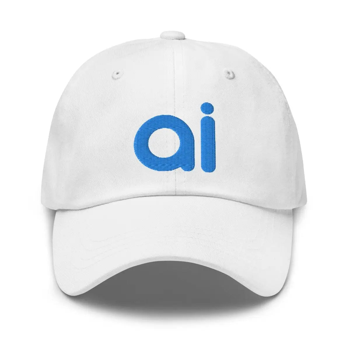 ai Embroidered Cap - White