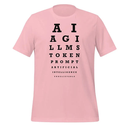 AI Eye Sight Test T-Shirt (unisex) - Pink / M