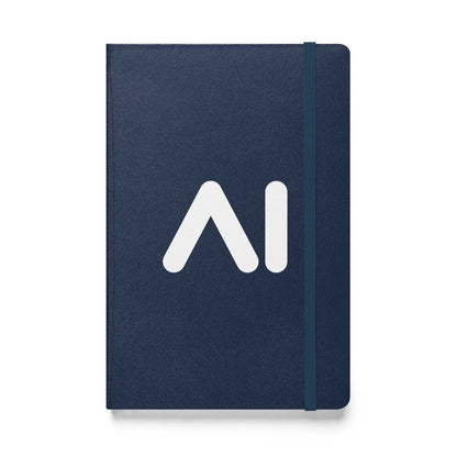 AI Logo Hardcover Bound Notebook - Navy