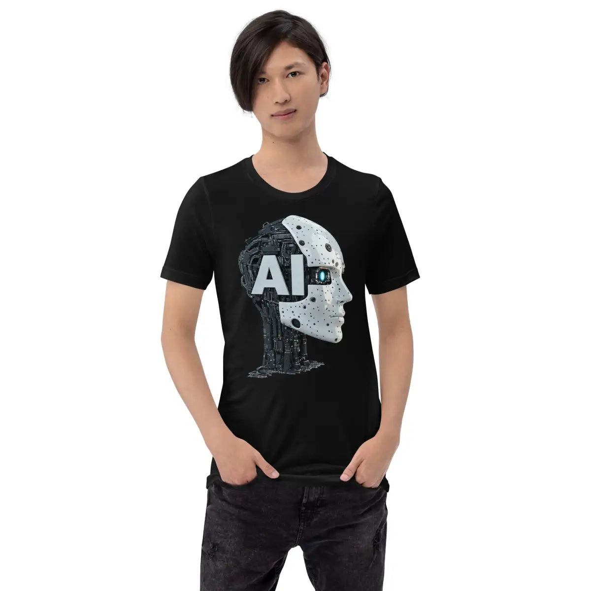 AI Robot Head T-Shirt (unisex)