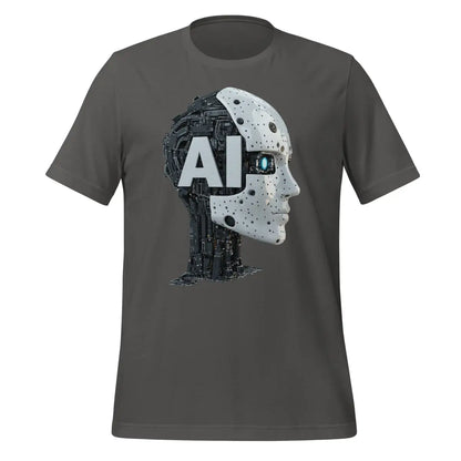 AI Robot Head T-Shirt (unisex) - Asphalt / M