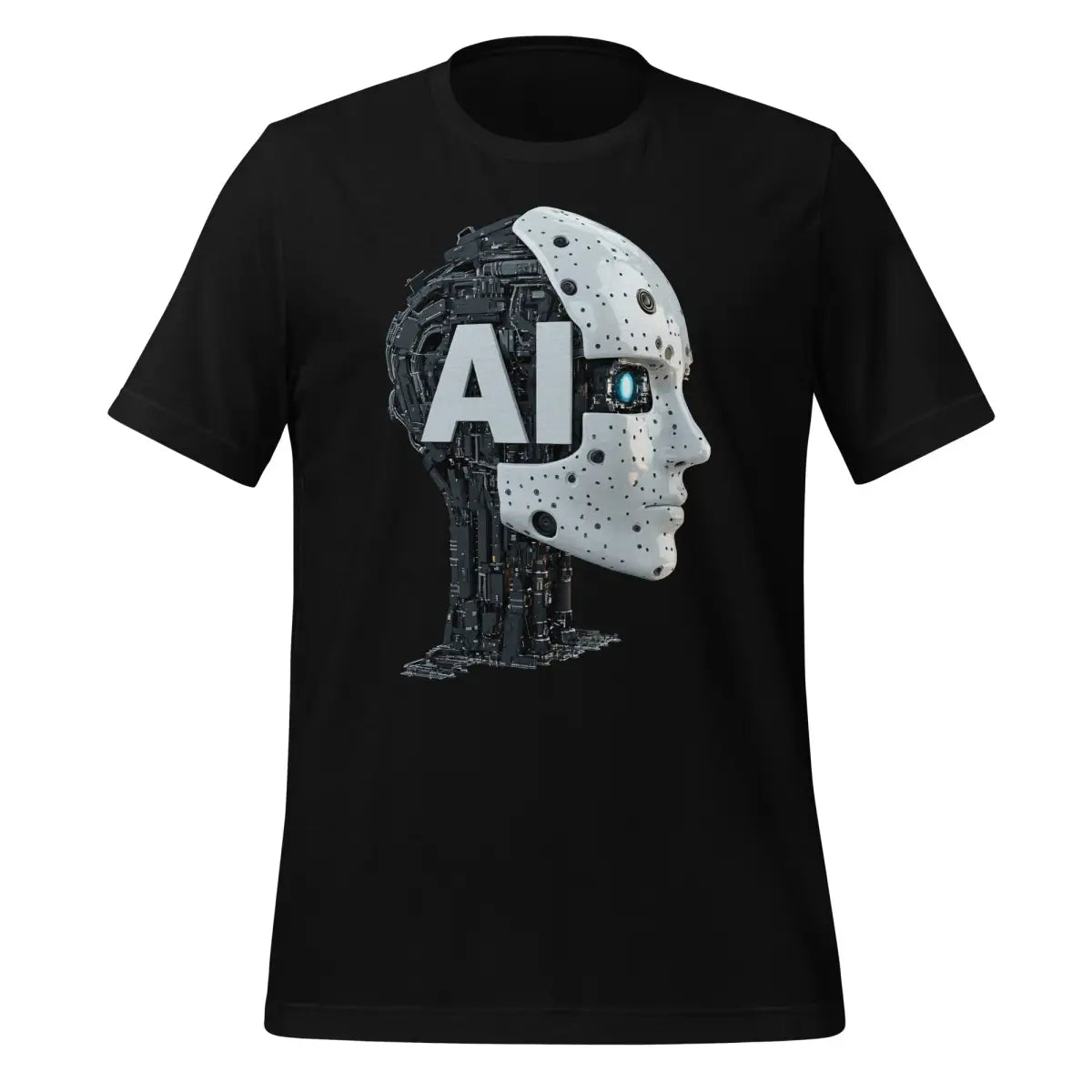 AI Robot Head T-Shirt (unisex) - Black / M