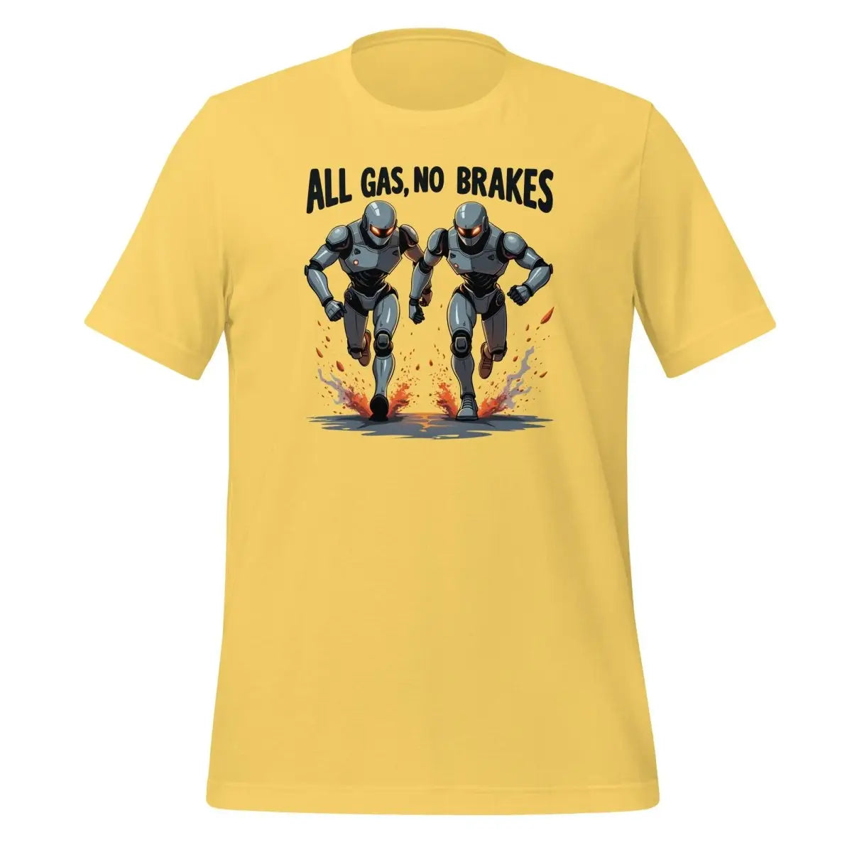 All Gas No Bakes Robots T-Shirt (unisex) - Yellow / M