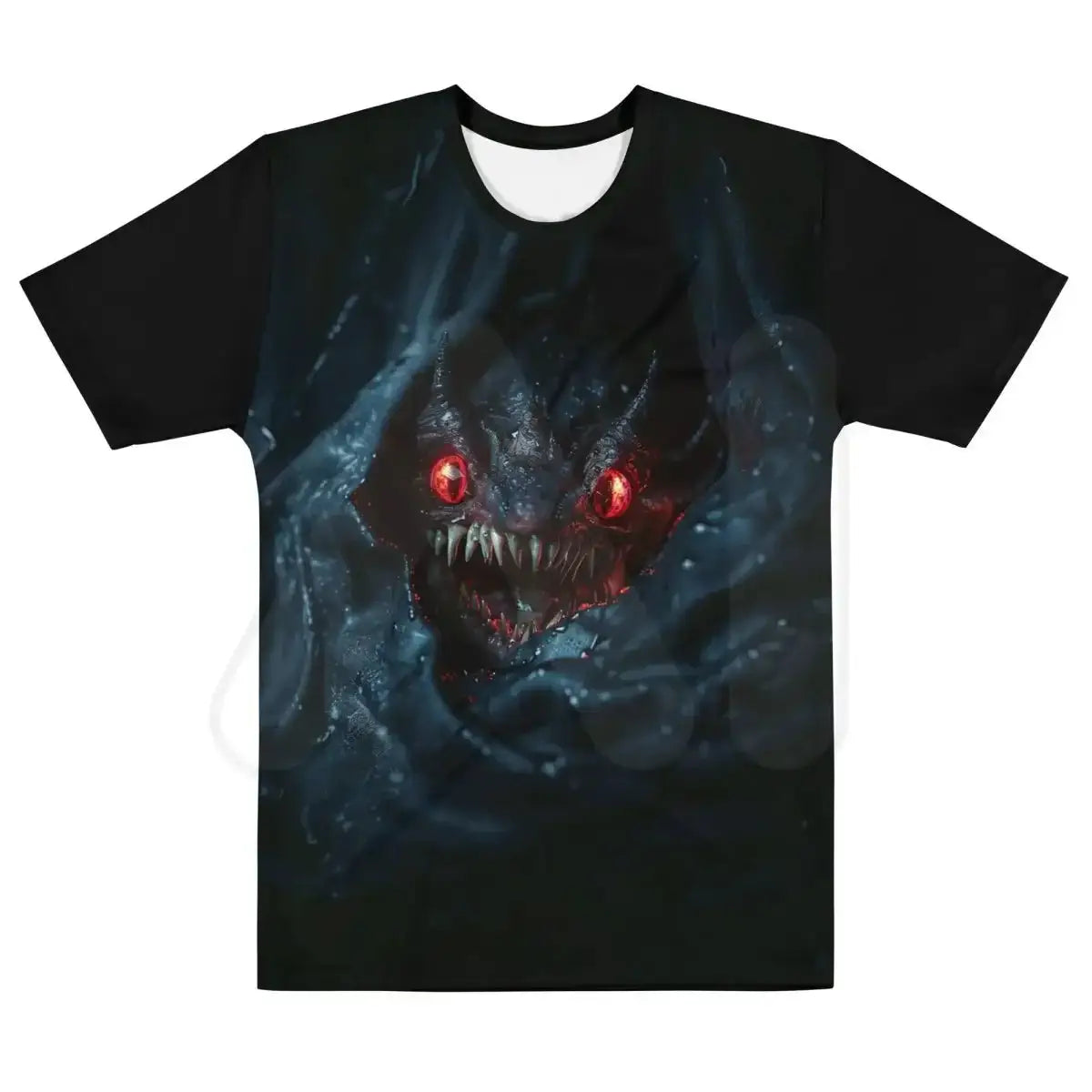 All-Over Print Alien Escape from Chest T-Shirt 2 (men) - M / Black/Blue/Red