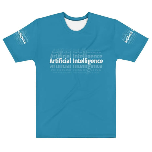 All-Over Print Artificial Intelligence Echoes T-Shirt (men) - M / Blue