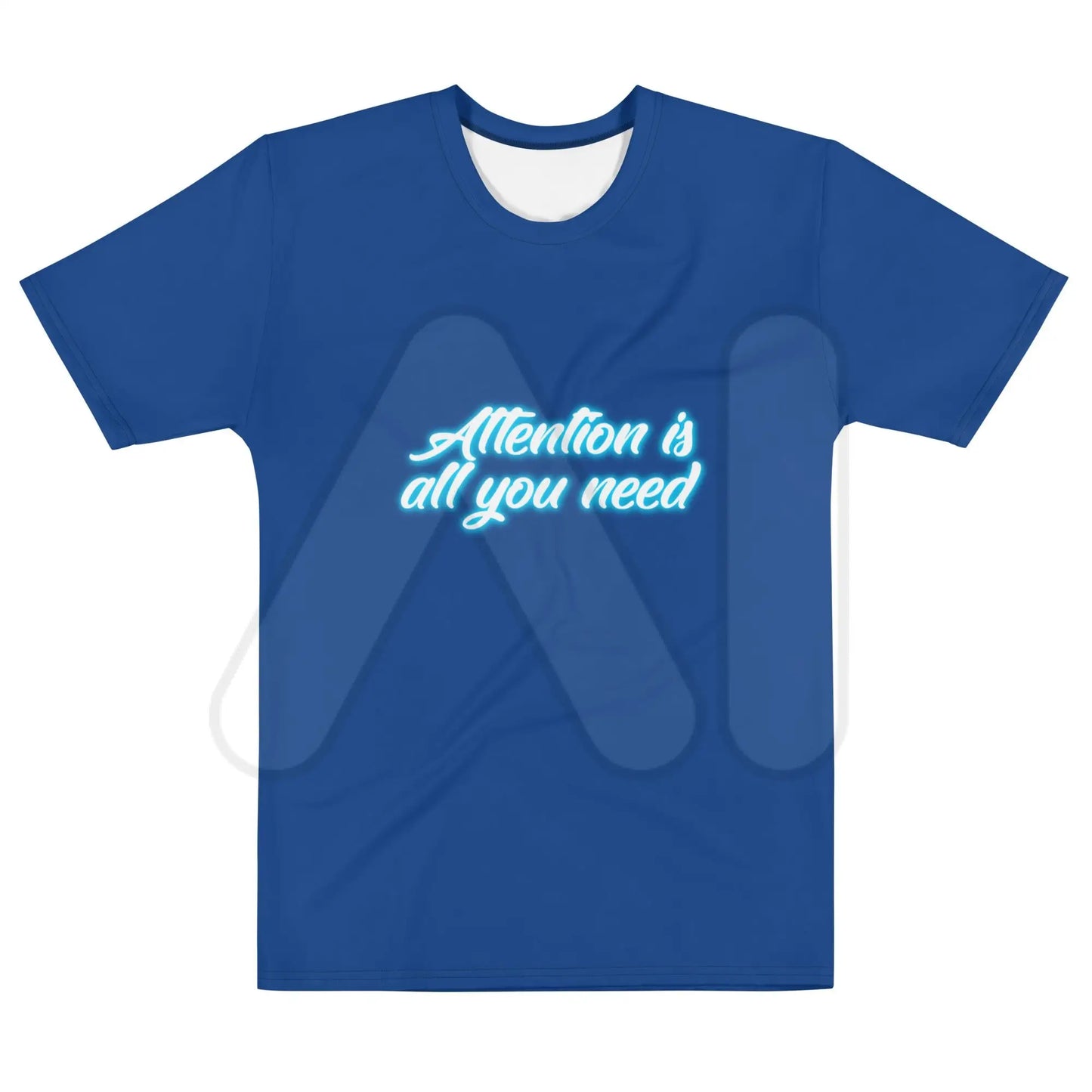 All-Over Print Attention is all you need Neon T-Shirt (men) - M