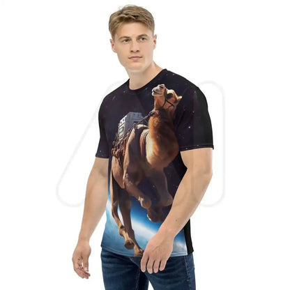 All-Over Print Camel Floating in Space T-Shirt (men)