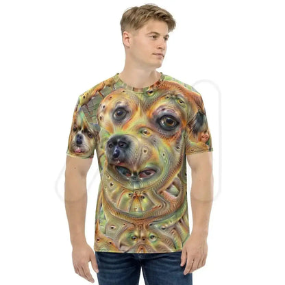 All-Over Print Deep Dream Dogs T-Shirt (men)