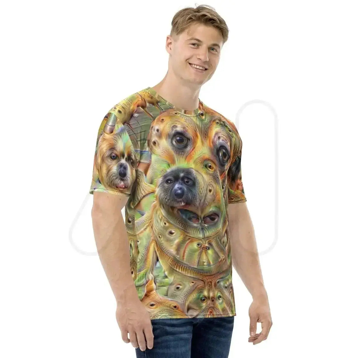 All-Over Print Deep Dream Dogs T-Shirt (men)