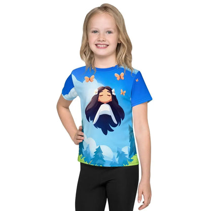 All-Over Print Floating Girl T-Shirt (children)