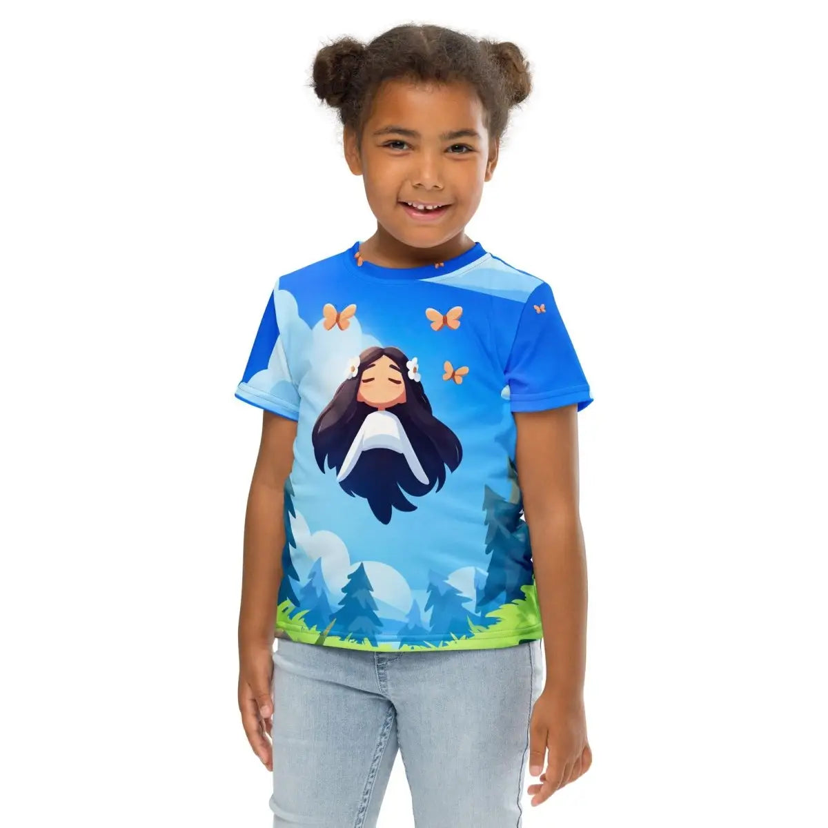 All-Over Print Floating Girl T-Shirt (children)