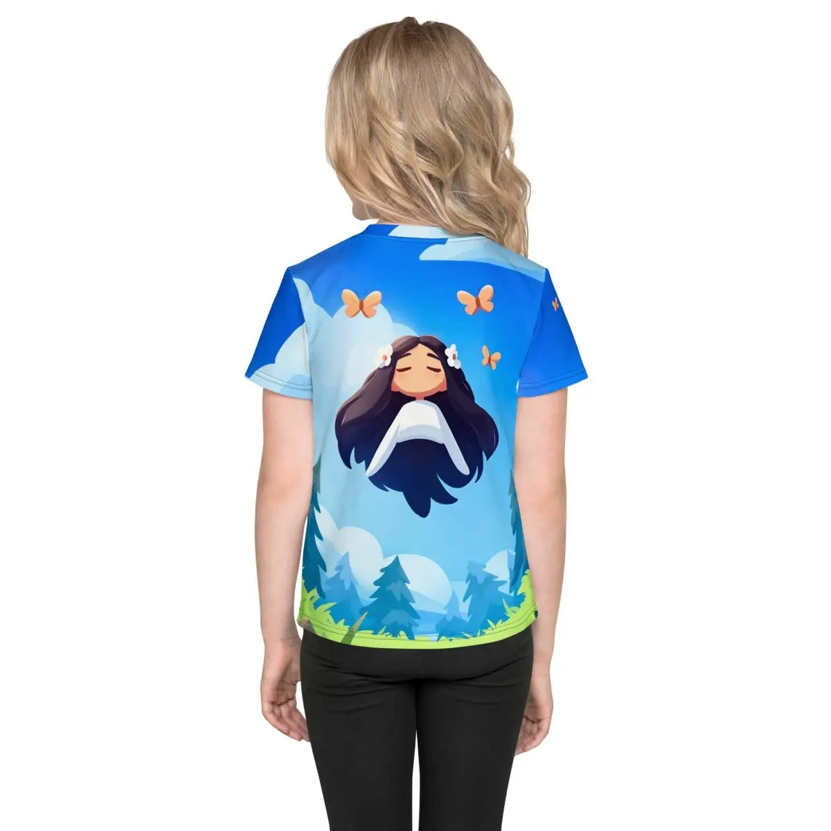 All-Over Print Floating Girl T-Shirt (children)