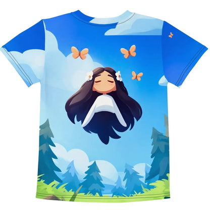 All-Over Print Floating Girl T-Shirt (children)