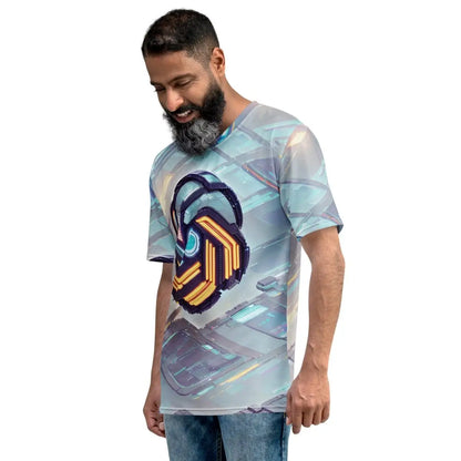 Futuristic OpenAI Logo Scene T-Shirt (men)