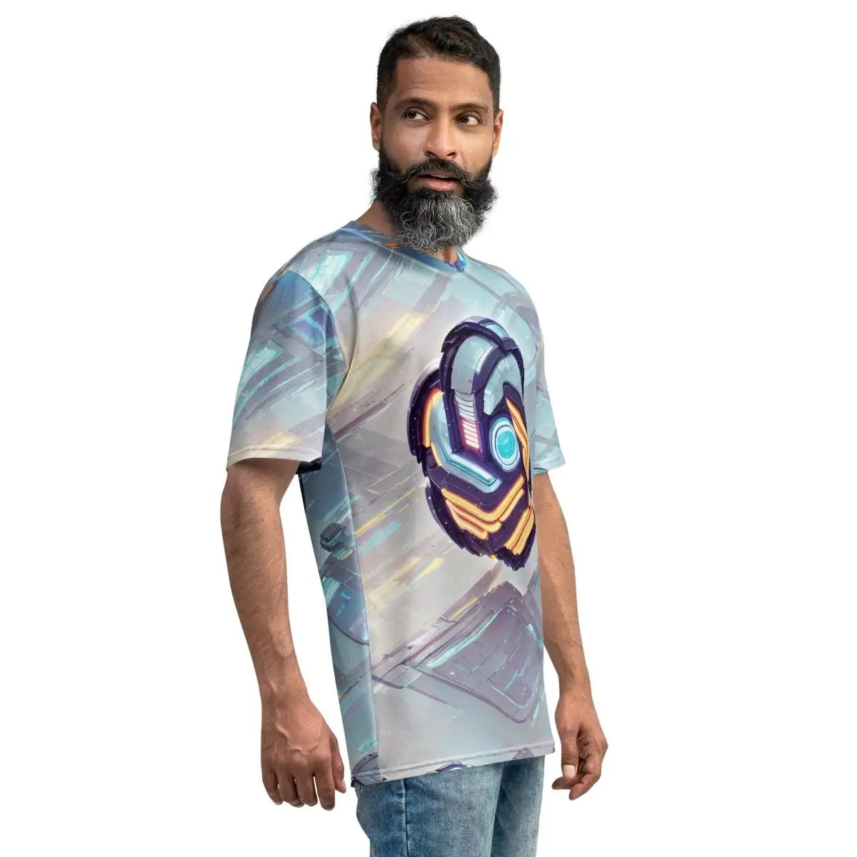 Futuristic OpenAI Logo Scene T-Shirt (men)