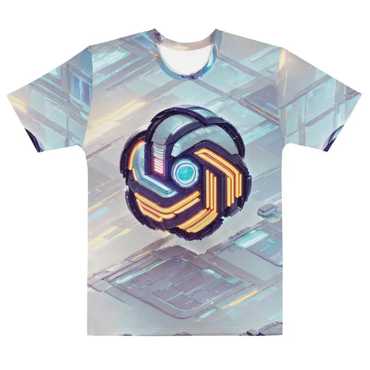 All-Over Print Futuristic OpenAI Logo Scene T-Shirt (men) - M