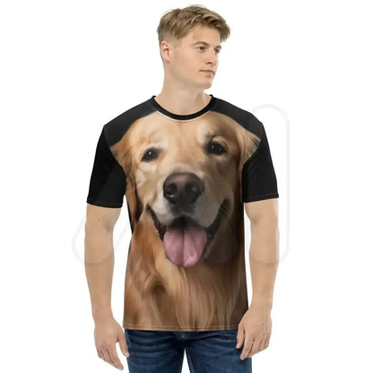 All-Over Print Golden Retriever T-Shirt (men)