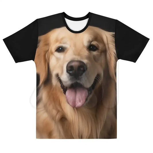 All-Over Print Golden Retriever T-Shirt (men) - M