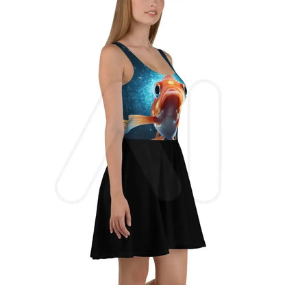 All-Over Print Goldfish Skater Dress (women)