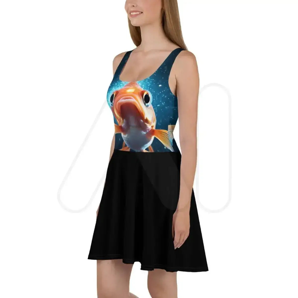 All-Over Print Goldfish Skater Dress (women)