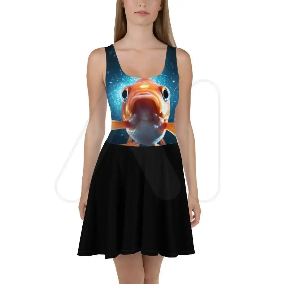 All-Over Print Goldfish Skater Dress (women)