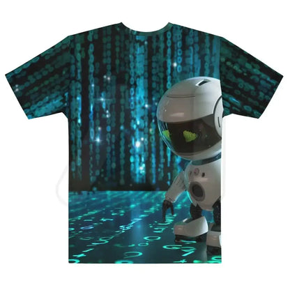 All-Over Print Hacking Robot Hero T-Shirt (men)