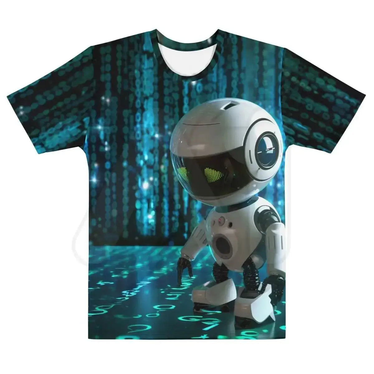 All-Over Print Hacking Robot Hero T-Shirt (men) - M