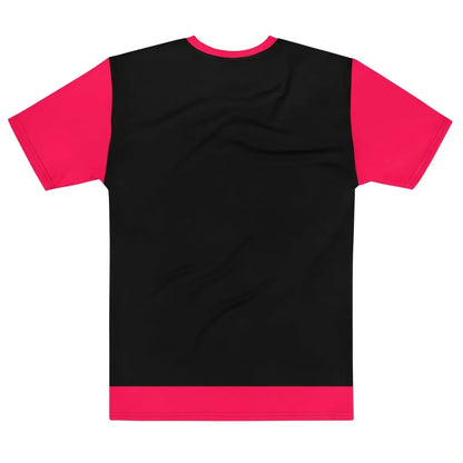 All-Over Print Hot Pink and Black Artificial Intelligence T-Shirt (men)