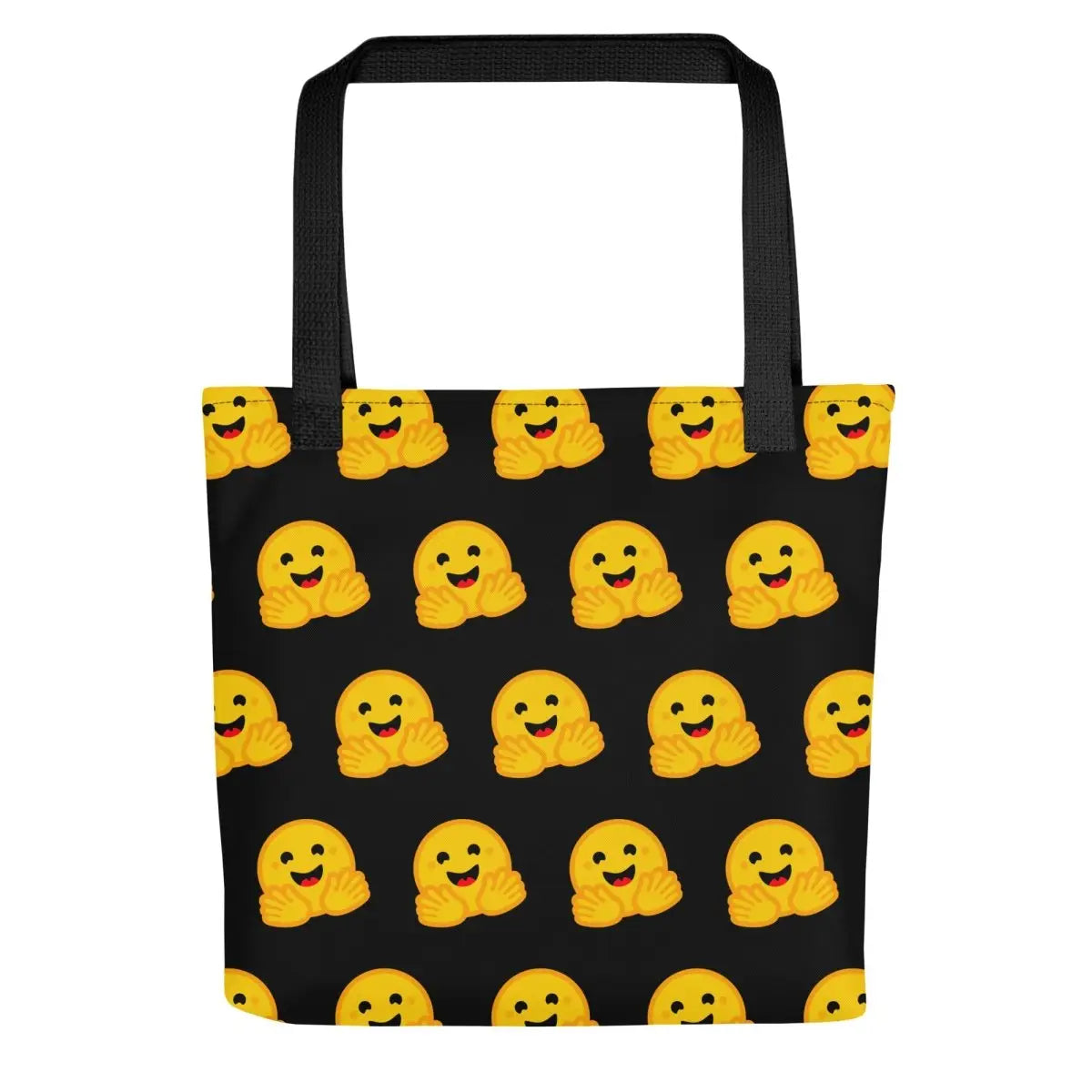 All-Over Print Hugging Face Icons Tote Bag